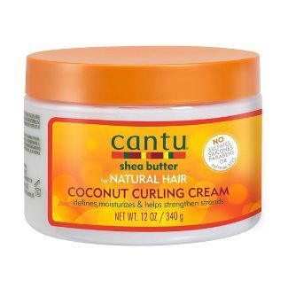 Cantu Shea Butter Coconut Curling Cream for Natural Hair, 12 oz