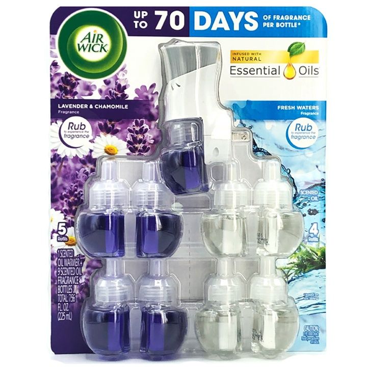 Air Wick plug in Scented Essential Oil wt 5  lavender &amp; 4  Fresh Water
