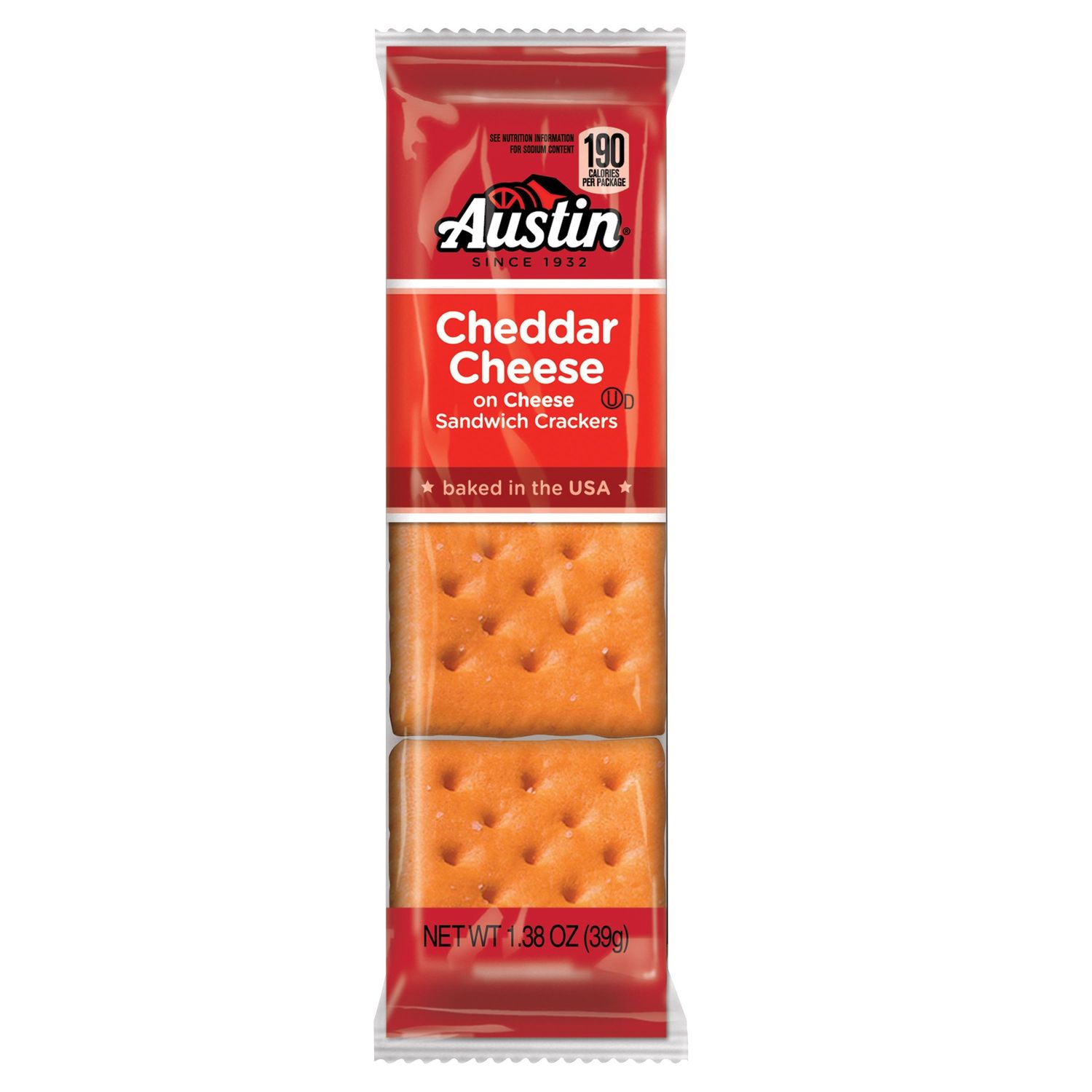 Austin Cracker Sandwiches Cheese, With Cheddar