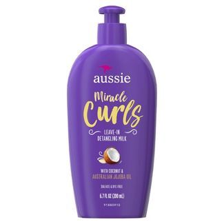 Aussie Miracle Curls with Coconut Oil Paraben Free Detangling Milk Treatment 6.7 fl oz