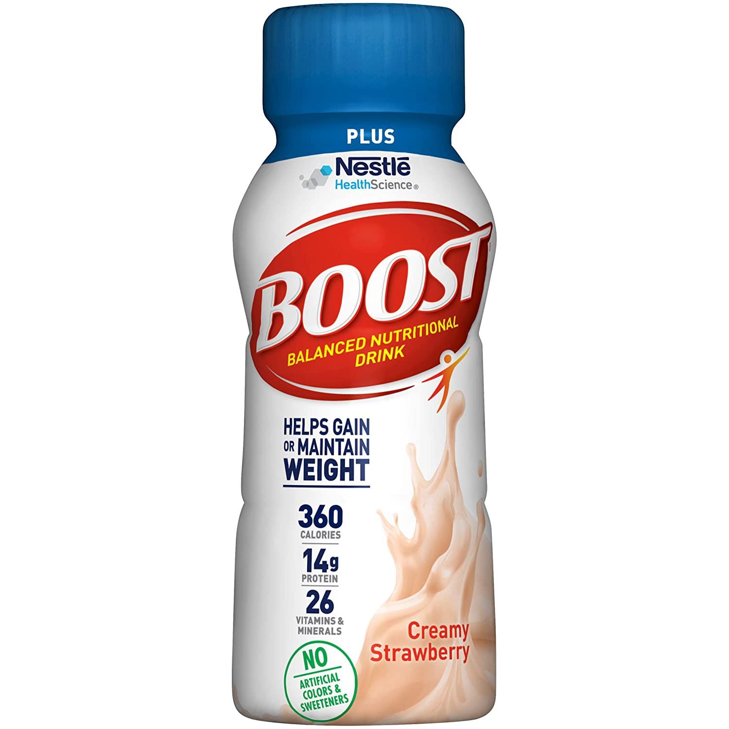BOOST Plus Nutritional Drink, Creamy Strawberry, 8 oz