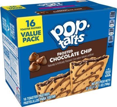 Pop-Tarts Toaster Pastries, Frosted Chocolate Chip 27 Oz,