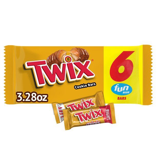 TWIX Caramel Chocolate Cookie Bar Fun Size Candy- 3.28 oz