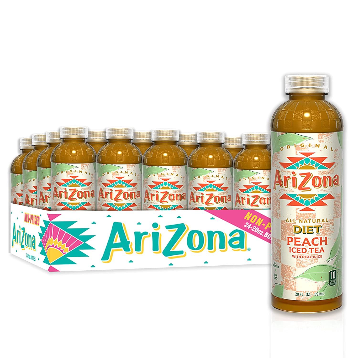 Arizona diet peach tea 20 oz