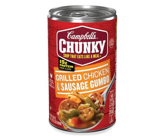 Campbell&#39;S Chunky Grilled Chicken &amp; Sausage Gumbo 18.8 Oz