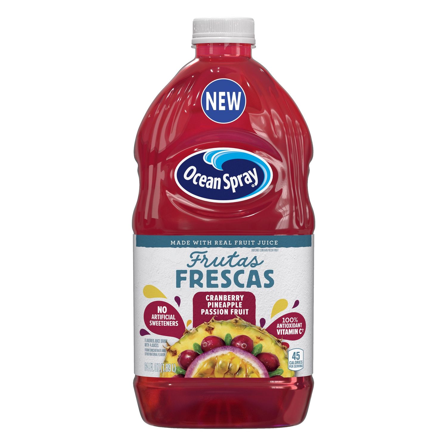 Ocean Spray Frutas Frescas Cranberry Pineapple Passion 96 fl oz