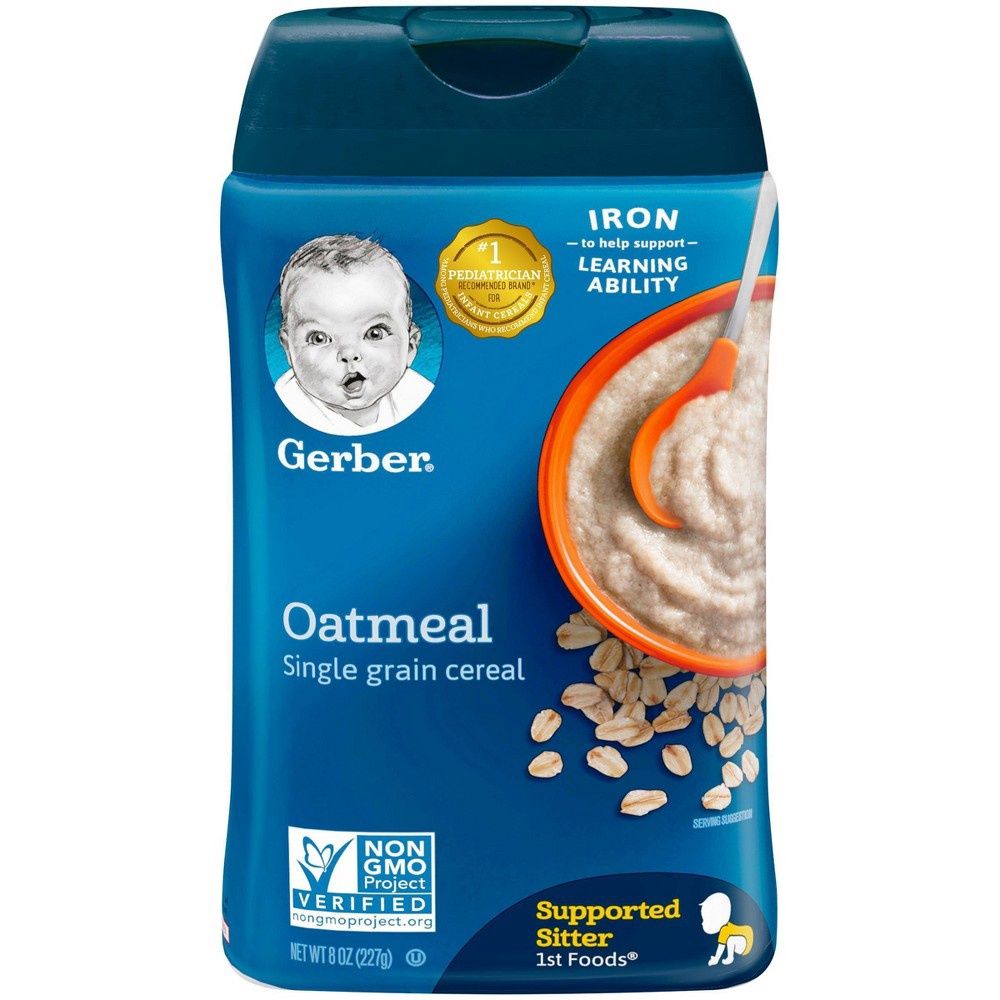 Gerber Single Grain Oatmeal Baby Cereal - 8oz