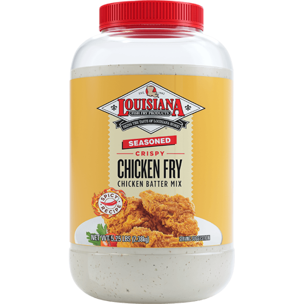 Louisiana Fish Seasoned Crispy Chicken Fry Chicken Batter Mix, 84 oz