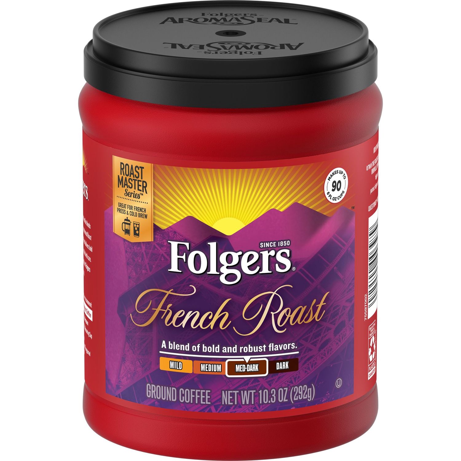 Folgers French Medium Dark Roast Ground Coffee - 10.3oz