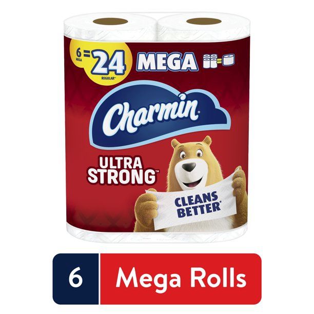 Charmin Ultra strong Toilet Paper 6 Mega Rolls