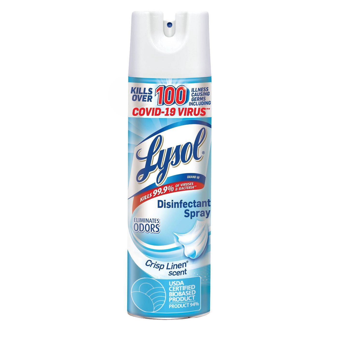 Lysol Disinfectant Spray, Crisp Linen, 19 oz,