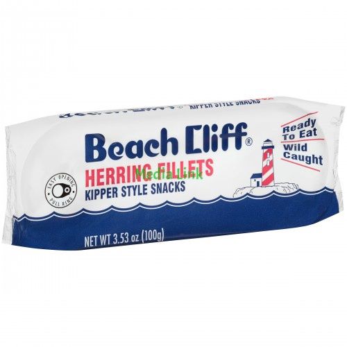 Beach Cliff Wild Caught Herring Kippered Snacks 3.53 Oz
