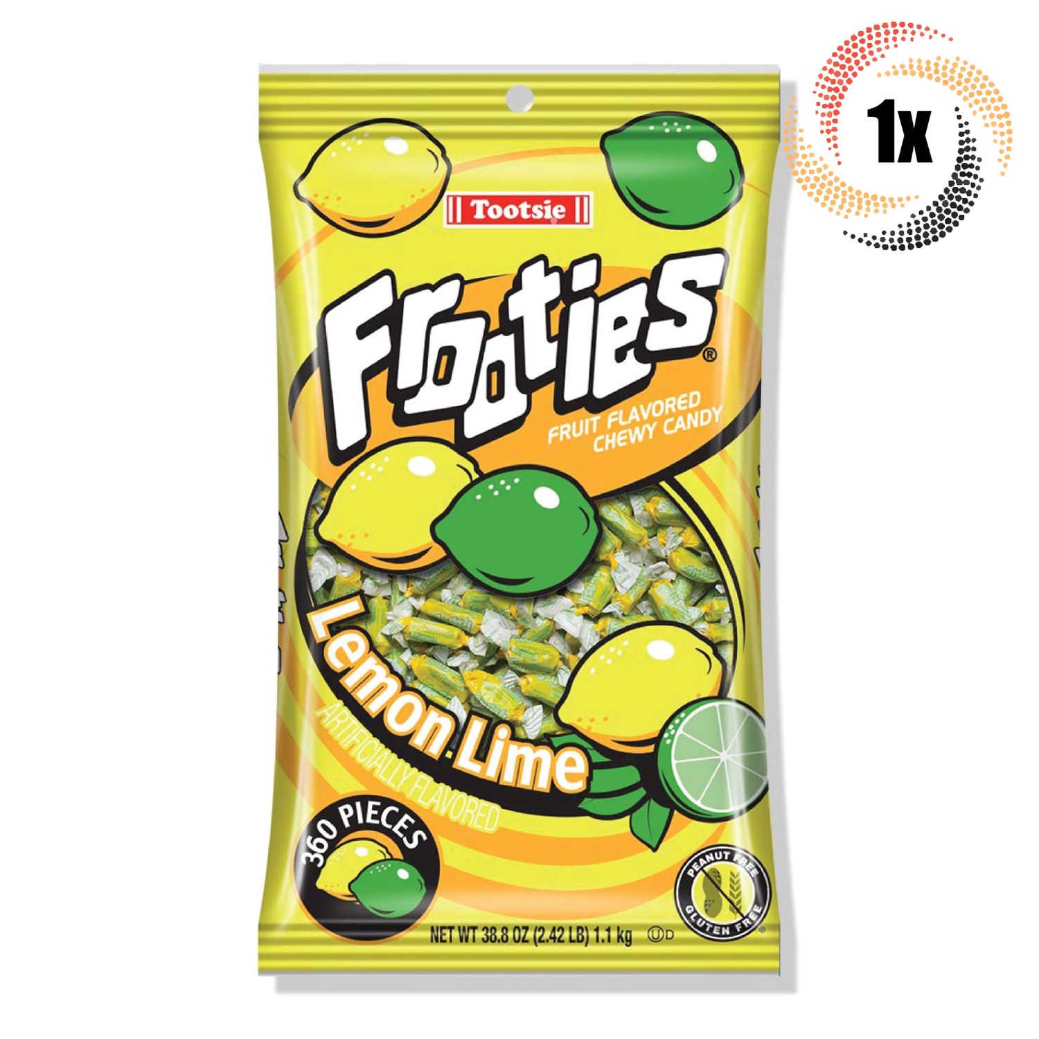 Frooties Bag Candy Lemon Lime 360 Ct