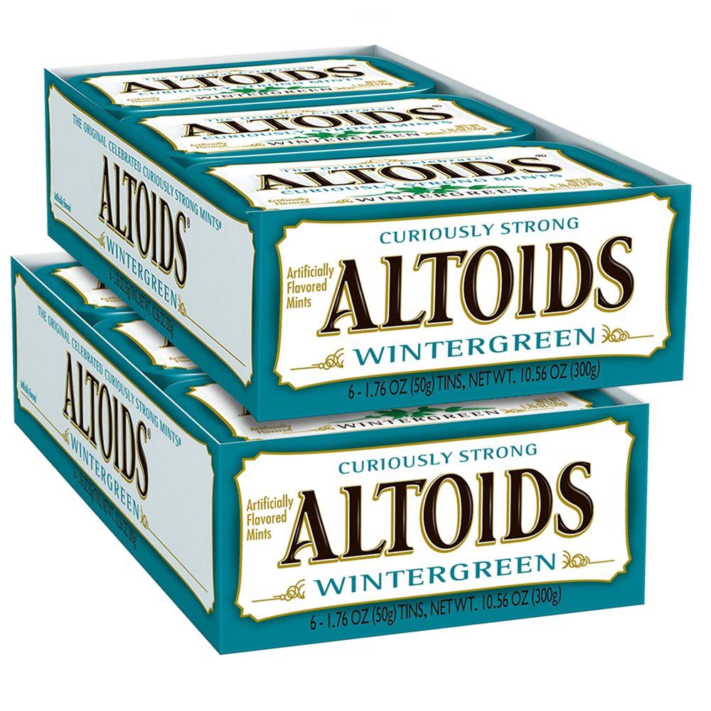 Altoids Breath Mints, Classic Wintergreen, 1.76 Oz Tin