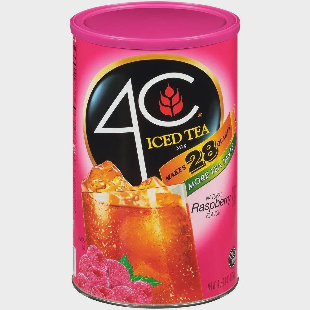 4C Raspberry Iced Tea Mix, 66.1 oz, 1 Ct