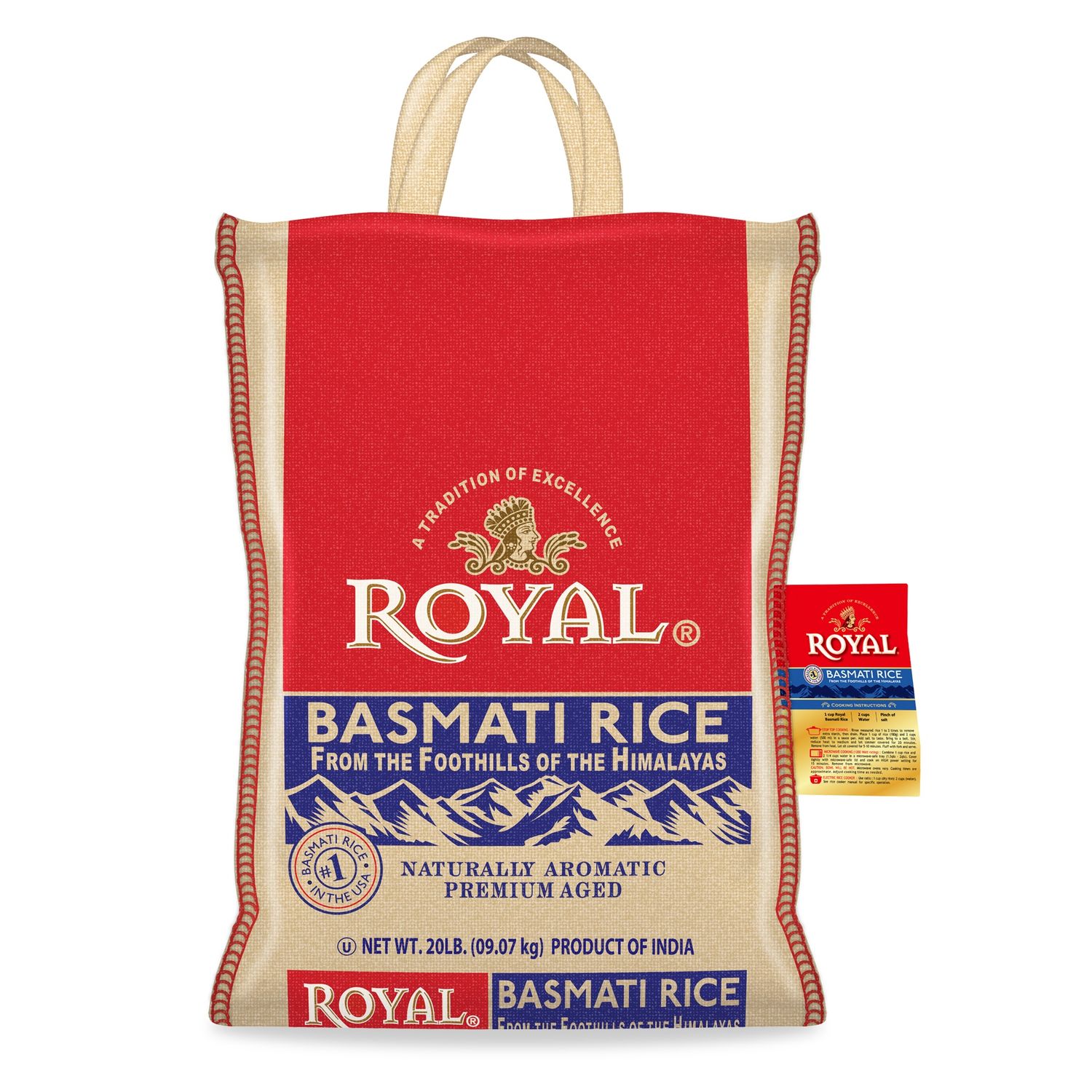Royal Basmati Rice 20 Lb