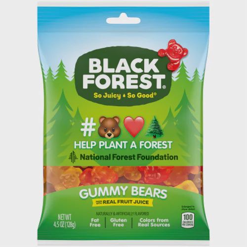 Black Forest Gummy Bears Candy, 1.5 Ounce