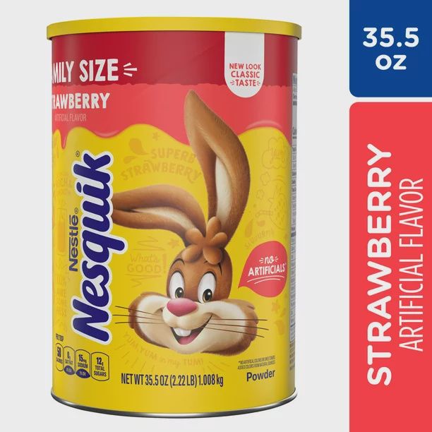 Nesquik Strawberry Flavor Powder Drink Mix 35.5 oz