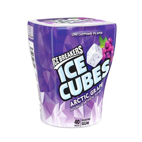 Ice Breakers Ice Cubes Arctic Grape Sugar Free Gum 40ct