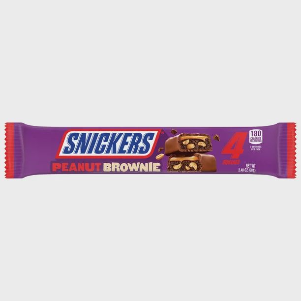 Peanut Brownie Squares Chocolate Candy 4oz