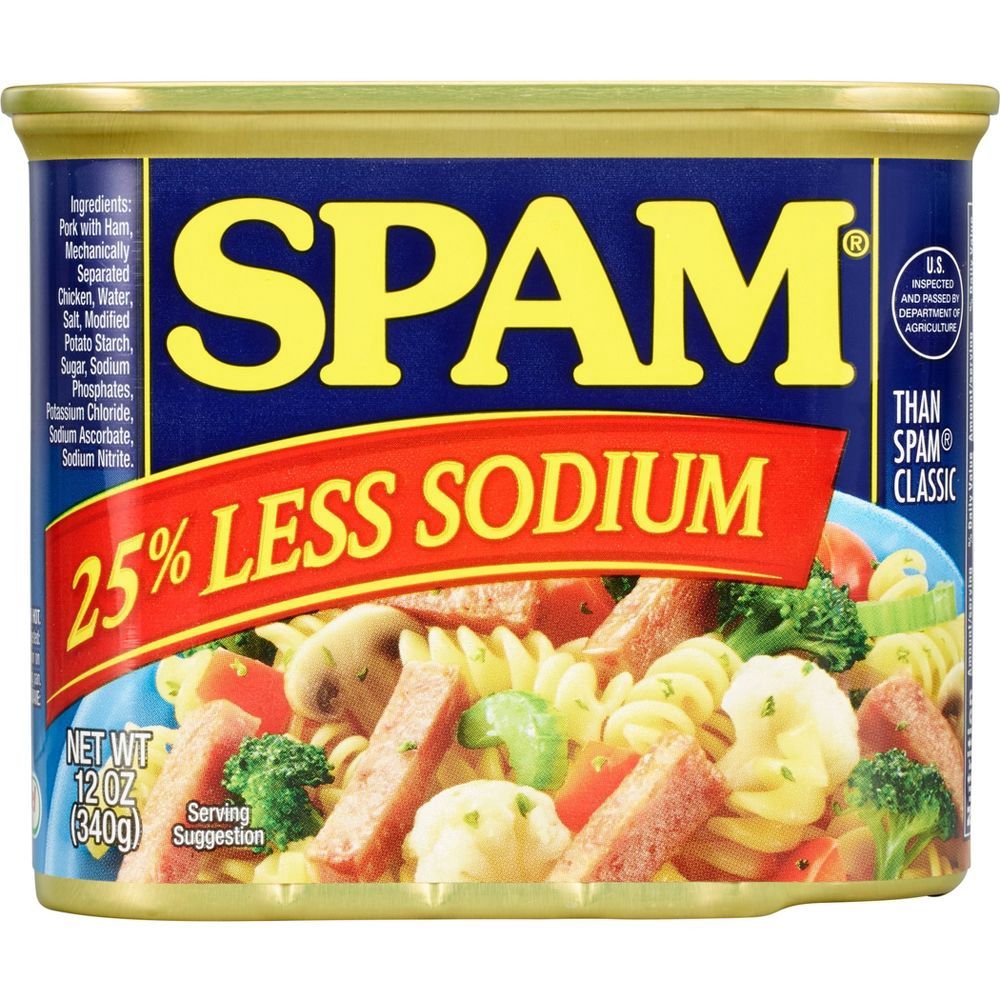 SPAM Less Sodium Lunch Meat 12oz