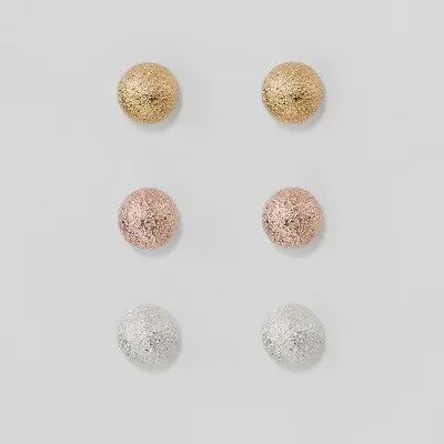 A New Day Stud Earring Set 3ct