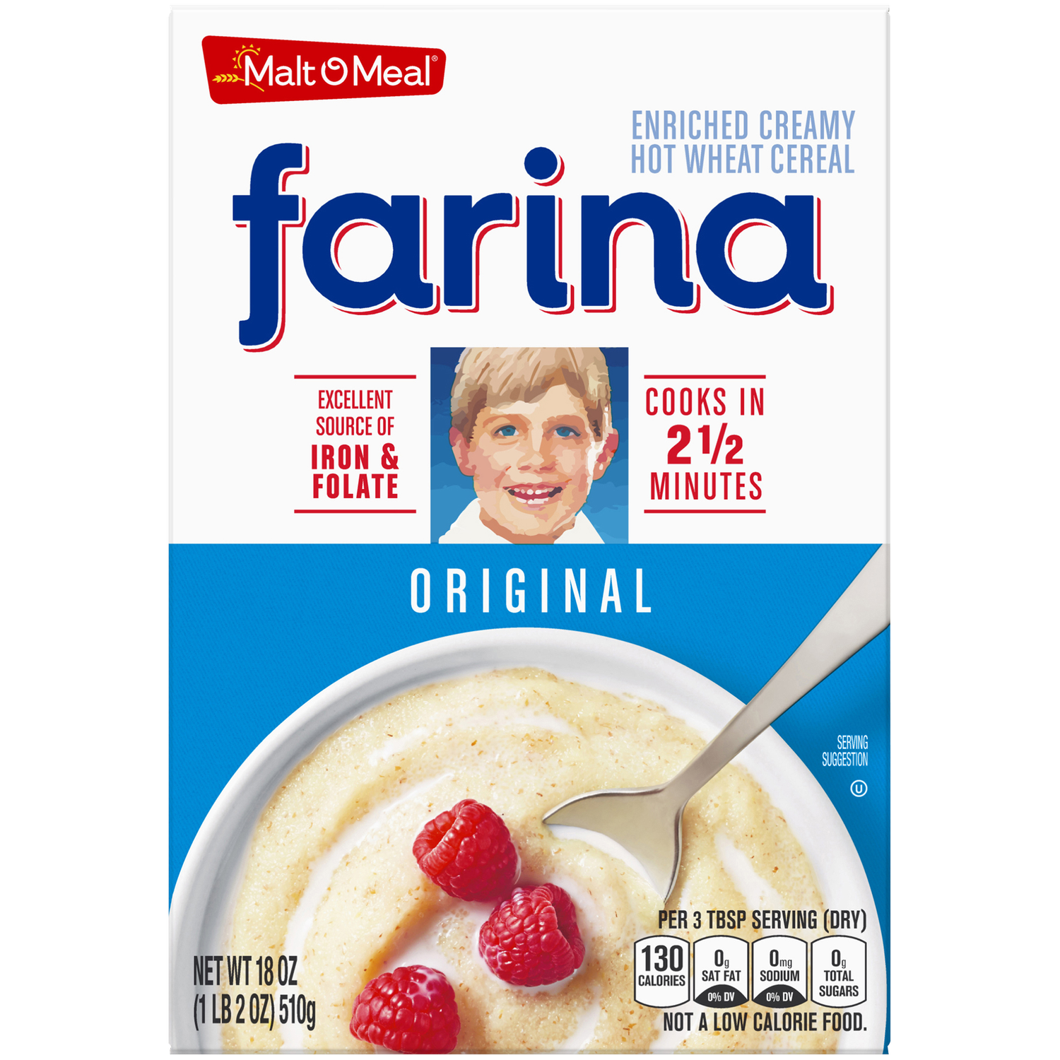 Malt-O-Meal Original Hot Wheat Cereal, 18 Ounce