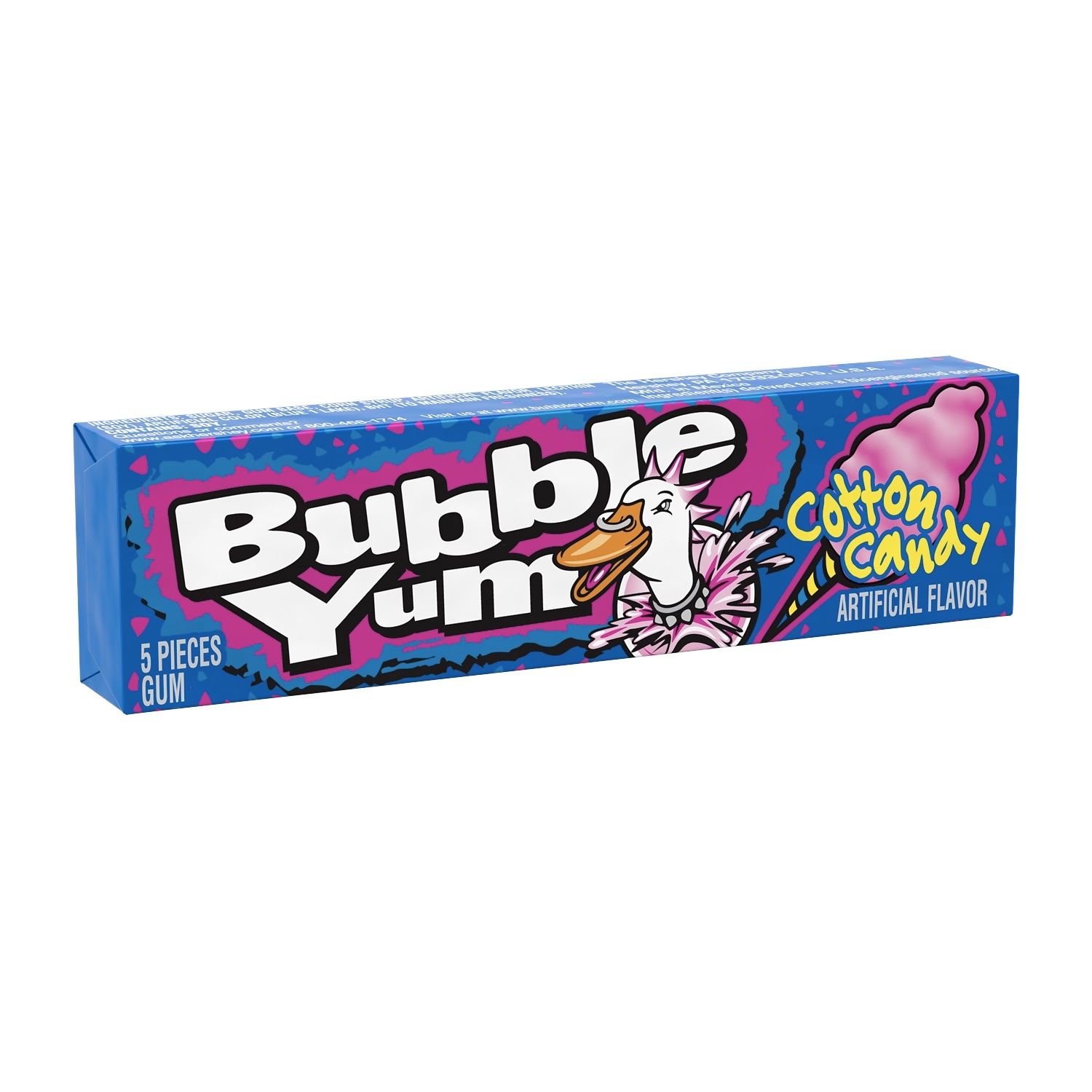 BUBBLE YUM COTTON CANDY 5pc 1.4 OZ