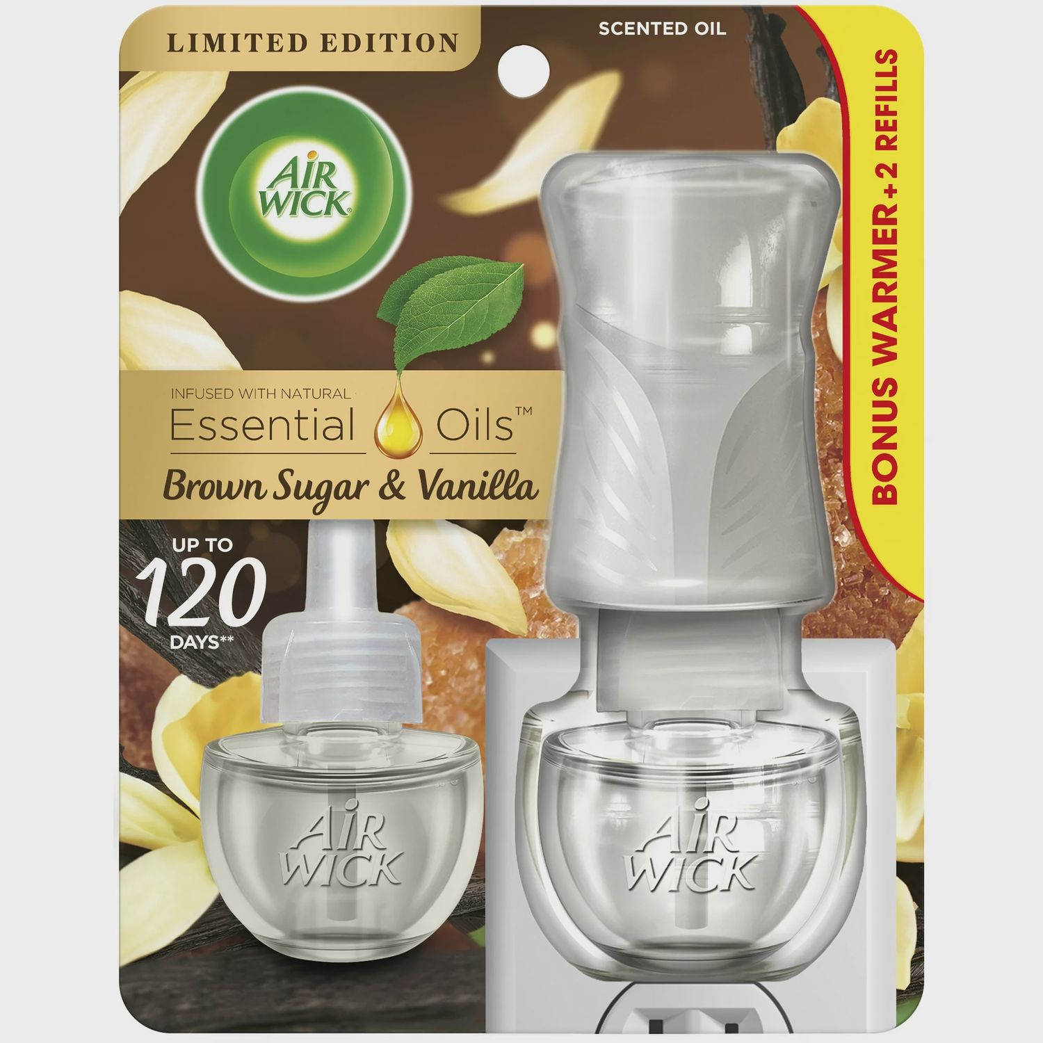 Air Wick Plugin Scented Oil Kit Warmer + 2 Refills