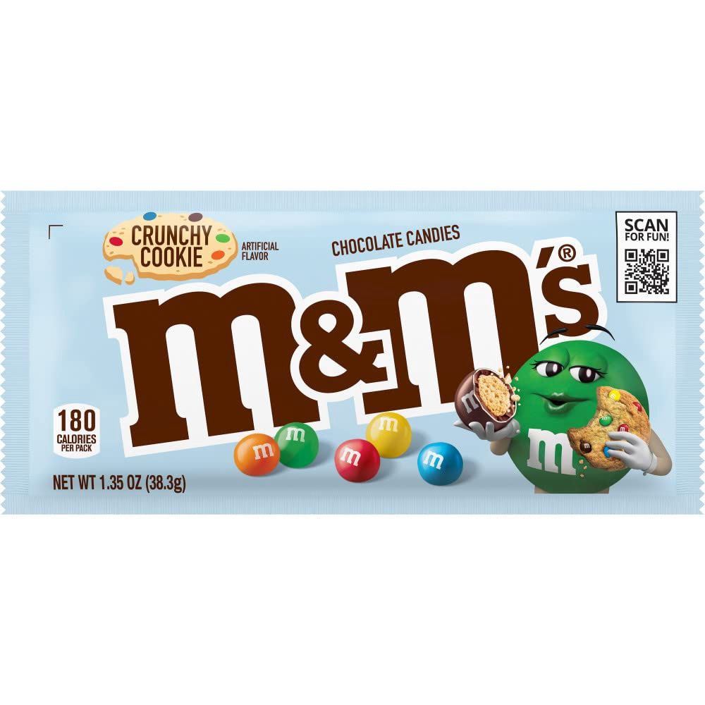 M&amp;M&#39;s Crunchy Cookie Milk Chocolate Single Size 1.35 oz