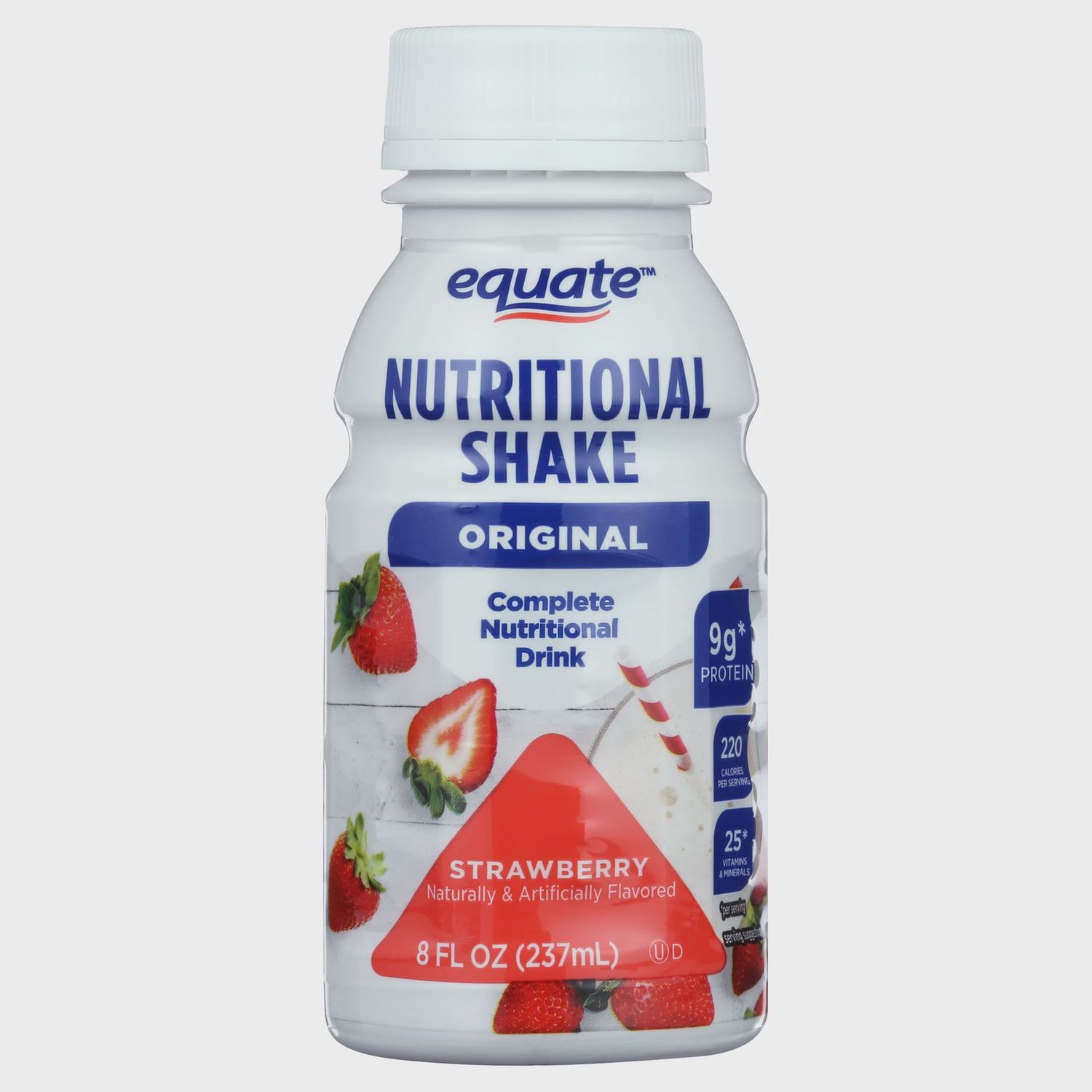 Equate Original Nutritional Shake, Strawberry, 8 fl oz
