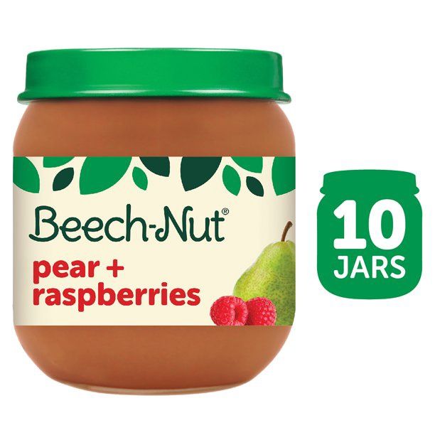 Beech-Nut pear&amp;raspberries 4oz