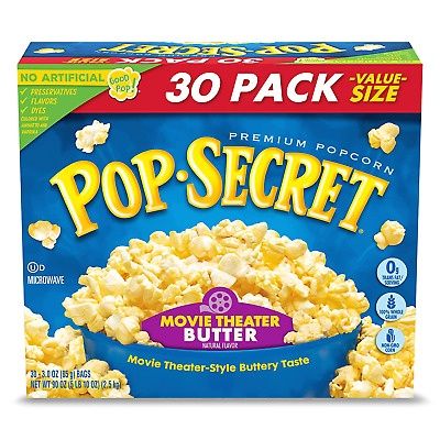 Pop Secret Microwave Popcorn Butter 3oz Bags 30Ct
