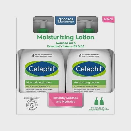Cetaphil Moisturing Lotion Dry to Normal Sensitive Skin 20 oz/2 Pack