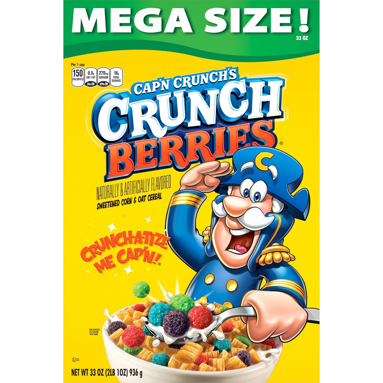 Cap&#39;n Crunch Crunch Berries MEGA SIZE 33 oz
