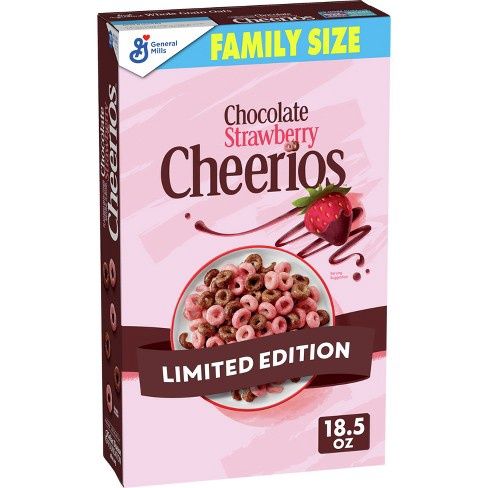 Cheerios Chocolate Strawberry Family Size Cereal 18.5 oz