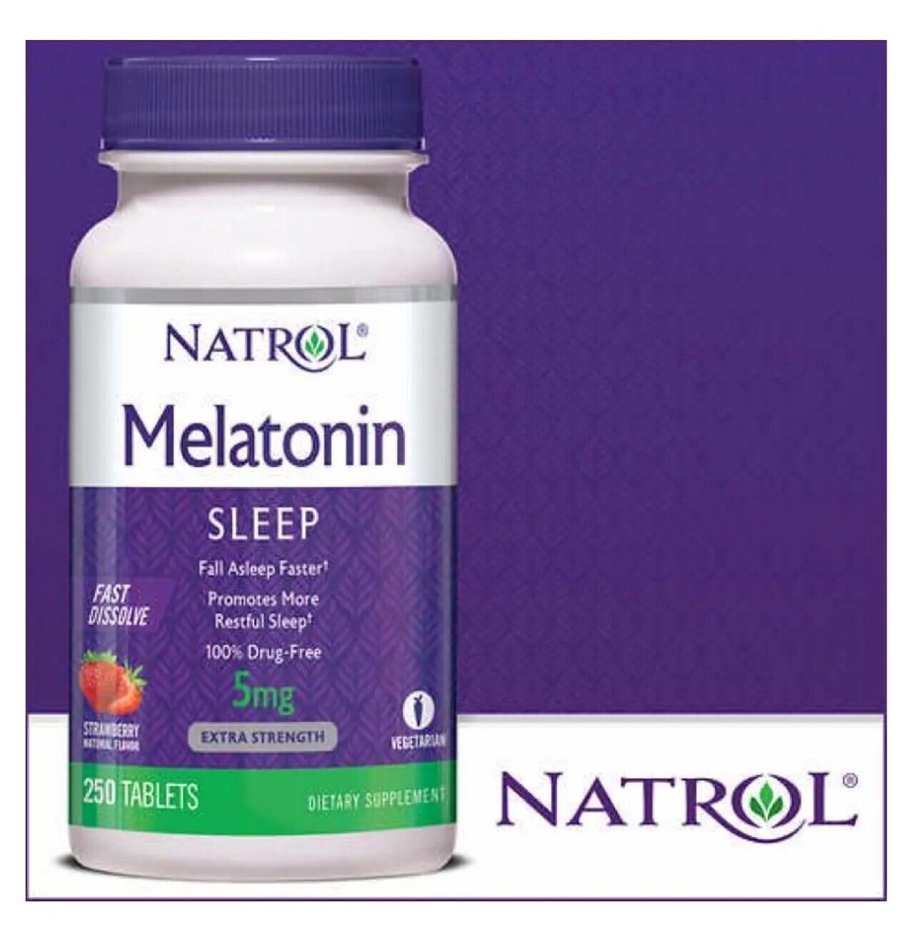 Natrol Melatonin 5 mg Fast Dissolve Tablets, 250 Tablets