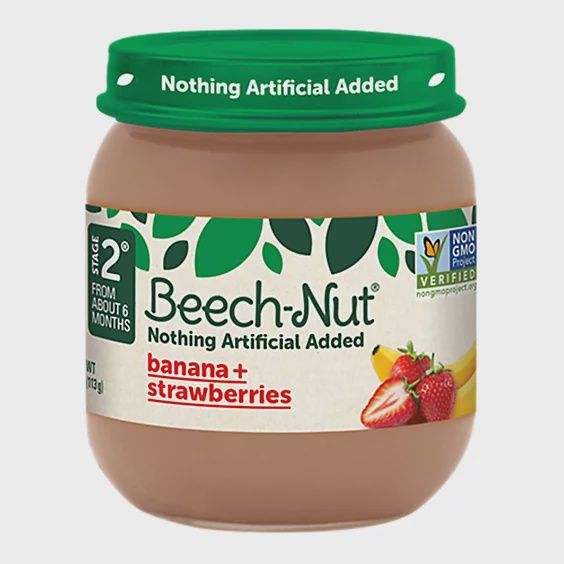 Beech Nut Classics Banana &amp; Strawberry Pureed 4oz
