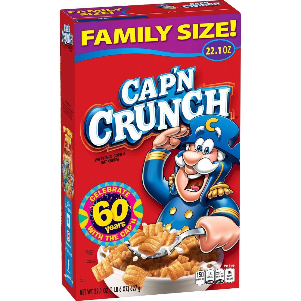 Cap&#39;n Crunch Original Family Size Cereal - 22.1oz