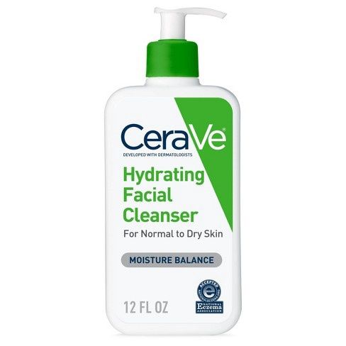CeraVe Hydrating Facial Cleanser for Normal to Dry Skin 12oz