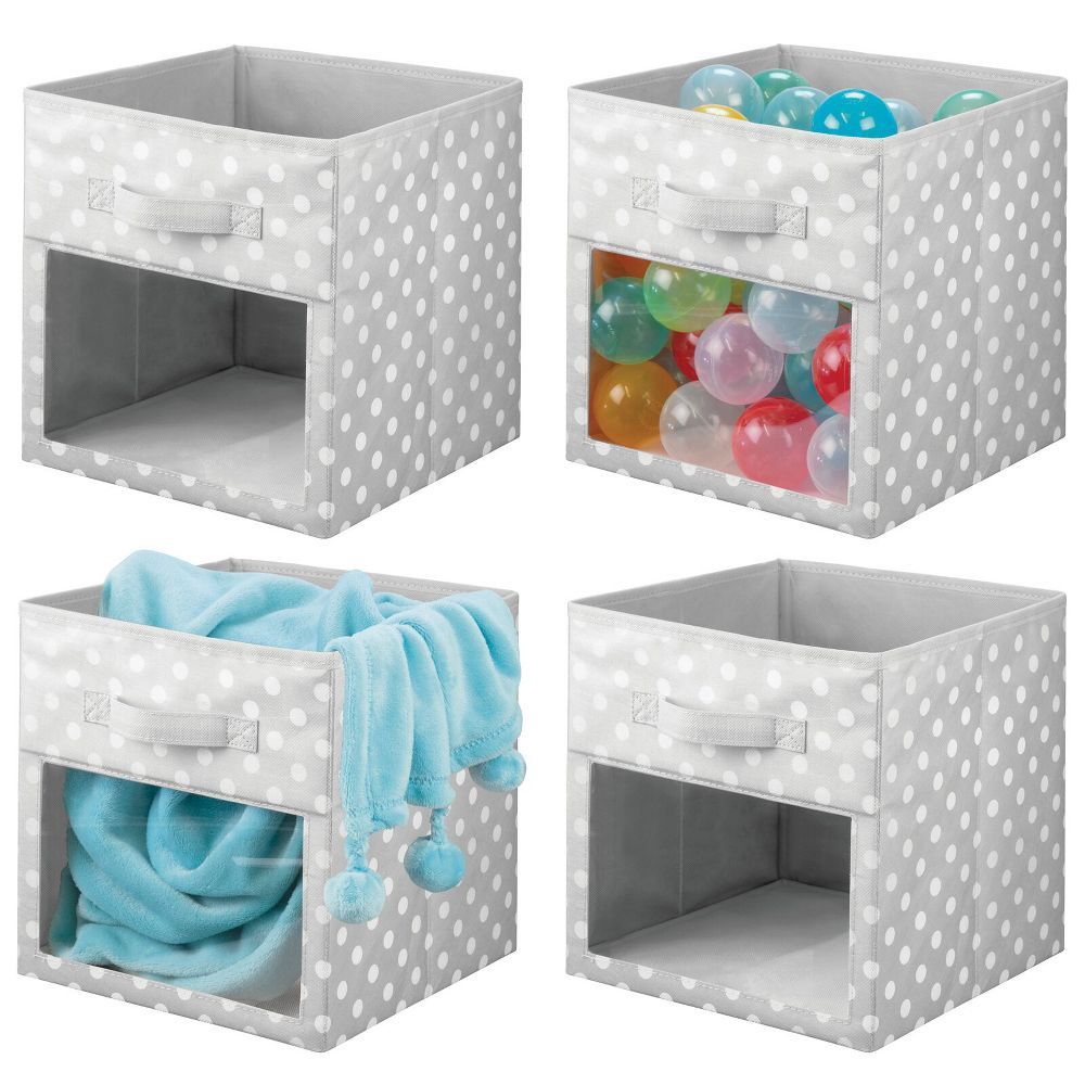 mDesign Kids Fabric Storage Organizer Cube - 4 Pack