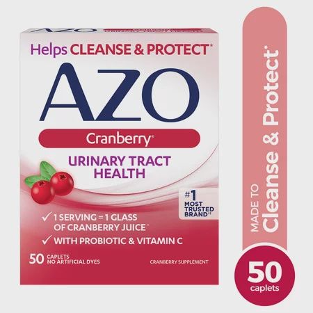 AZO Cranberry for Urinary Tract Health, Cleanse + Protect - 50ct