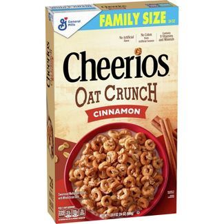 General Mills Family Size Cheerios Oat Crunch Cinnamon Cereal - 24oz