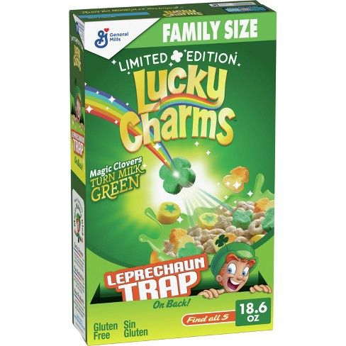 Lucky Charms Saint Patrick's Day Family Size Cereal - 18.6 oz