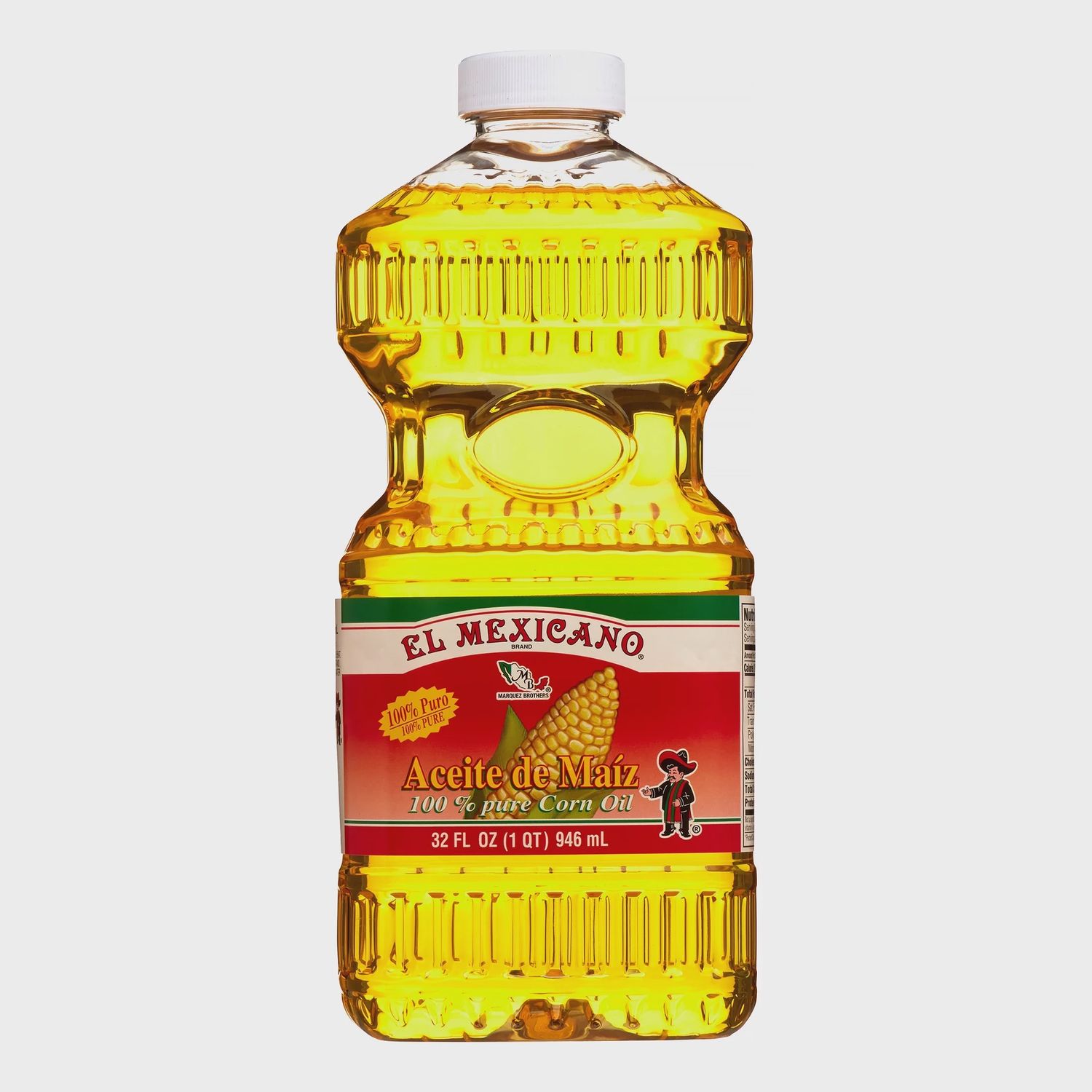 Red &amp; white 100% Corn Oil aceite de maiz 32 FL OZ