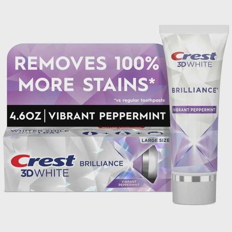 Crest 3D White Brilliance Vibrant Toothpaste Peppermint 4.6oz