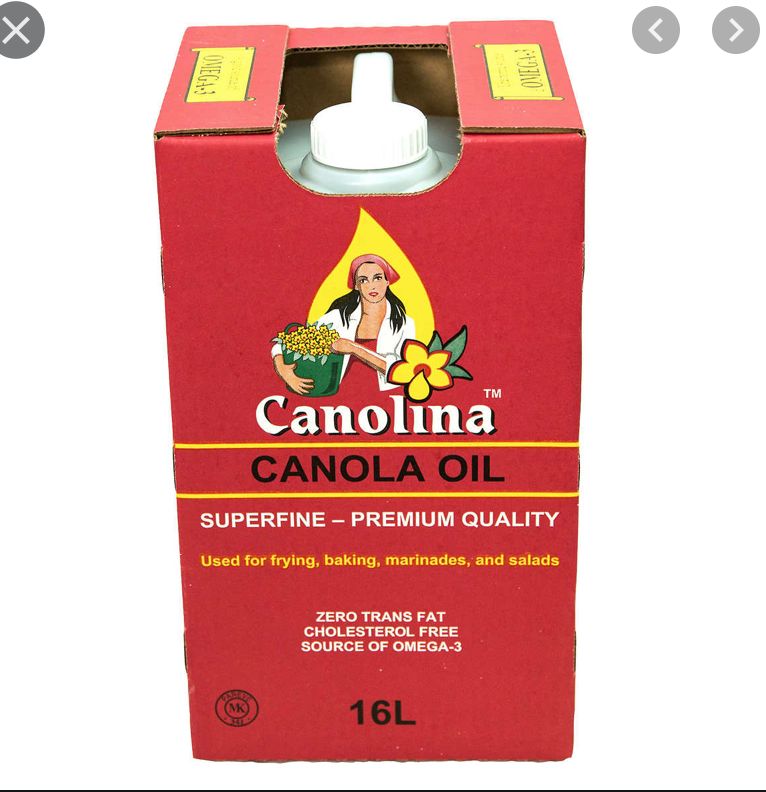 Canolina canola oil 16L