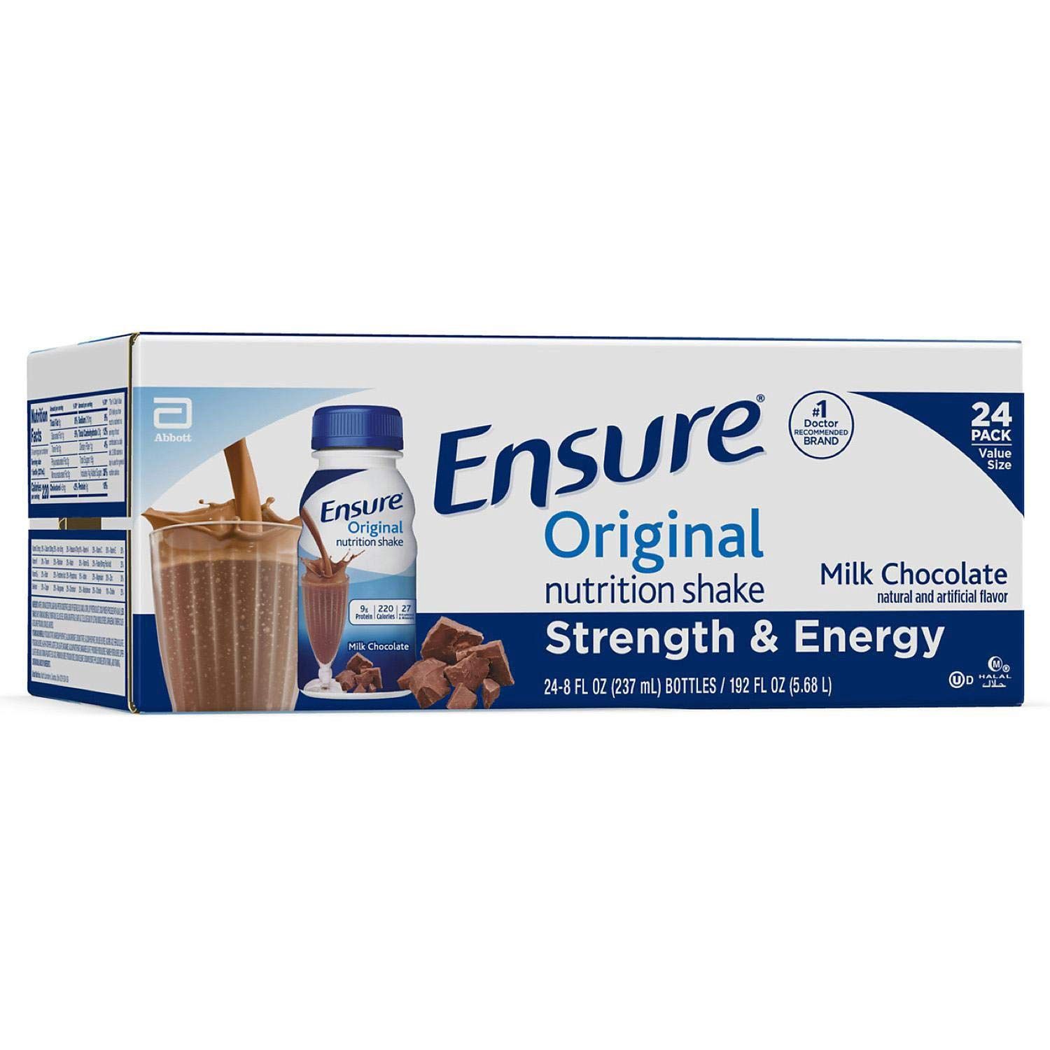 Ensure Original Nutrition Milk Chocolate Shake 8 Fl Oz 24 Count