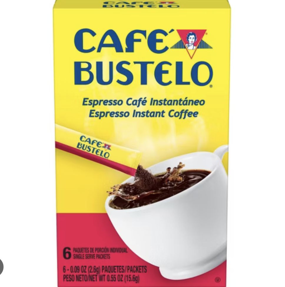 Cafe Bustelo Espresso Roast Dark Roast Instant Coffee 6ct