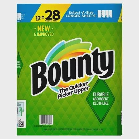 Bounty Select-A-Size Paper Towels White 105 Sheets, 12 Rolls